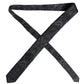 Black Gray Flower Print Adjustable Necktie Tie