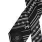 Black White Stripes Silk Adjustable Necktie Tie