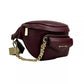 Leather Maise 2 in 1 Fanny Waist Pack Bag Maroon