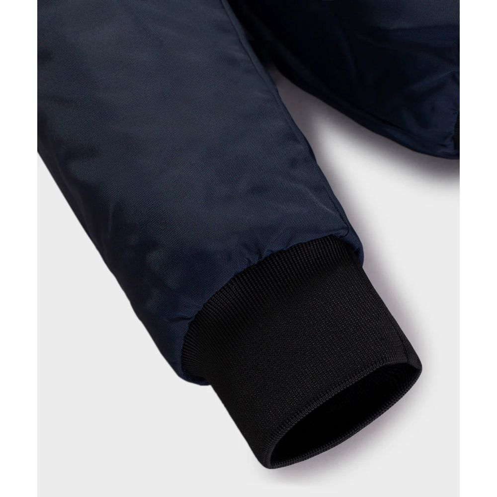 Blue Polyamide Men Jacket