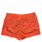 Orange Polyester Beachwear Shorts 2Pc Swimwear