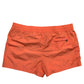 Orange Polyester Beachwear Shorts 2Pc Swimwear