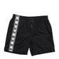 Black Logo Polyester Beachwear Shorts Swimwear