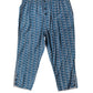 Blue Shark Print Cropped Beachwear Swimwear