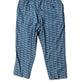 Blue Shark Print Cropped Beachwear Swimwear