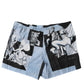 Blue Statue Print Cotton Mens Shorts