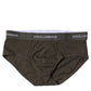 Gray Cotton Men Mid Slip Brief Underwear