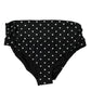 Black Polka Dot Swimsuit Bikini Bottom Swimwear