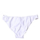 White Nylon Beachwear Bikini Bottom Swimwear