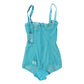 Blue Tulle Balconette Bra Bodysuit Underwear