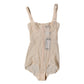 Beige Tulle Balconette Bra Bodysuit Underwear