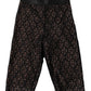 Black Logo Monogram Cropped Tights Underwear