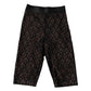 Black Logo Monogram Cropped Tights Underwear