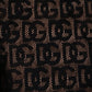 Black Logo Monogram Cropped Tights Underwear