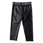 Black Logo Nylon Cropped Tights Pants Underwear
