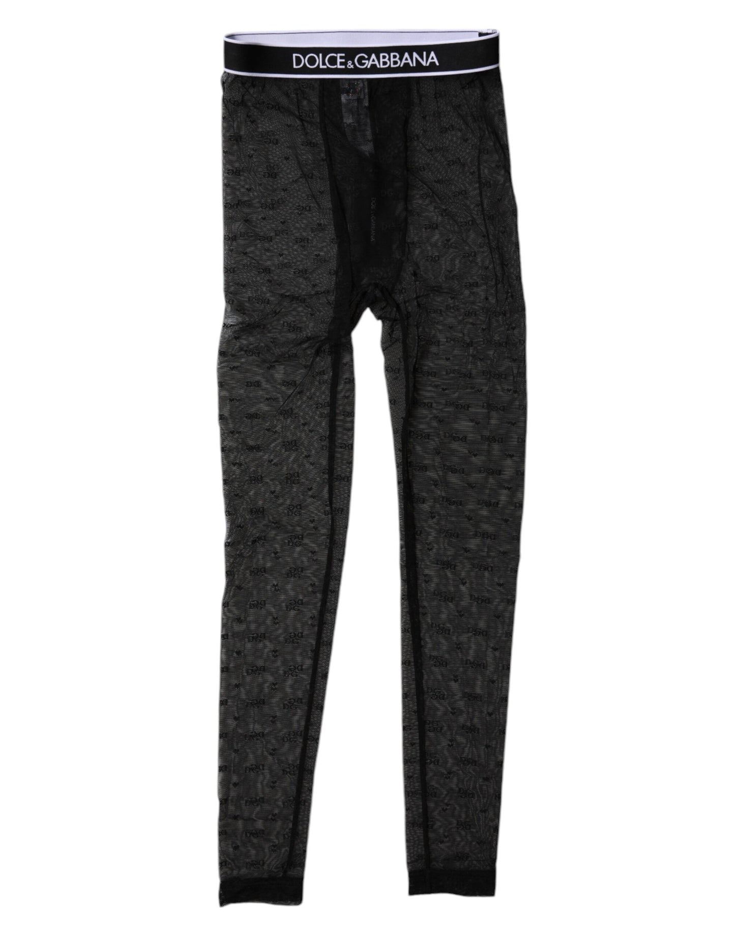 Black Logo Lace Lingerie Tight Pants Underwear