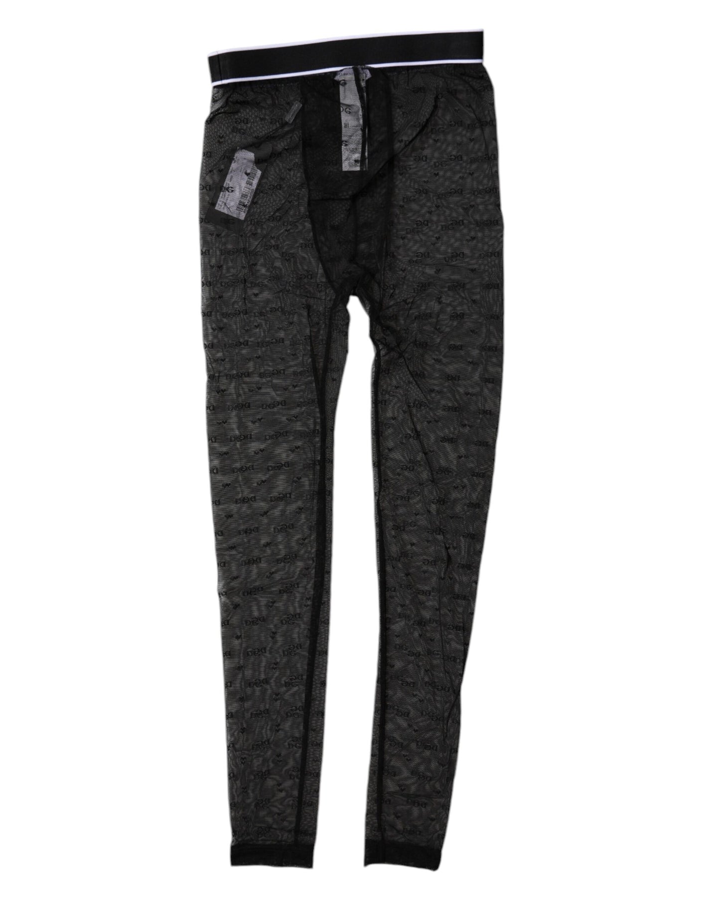 Black Logo Lace Lingerie Tight Pants Underwear