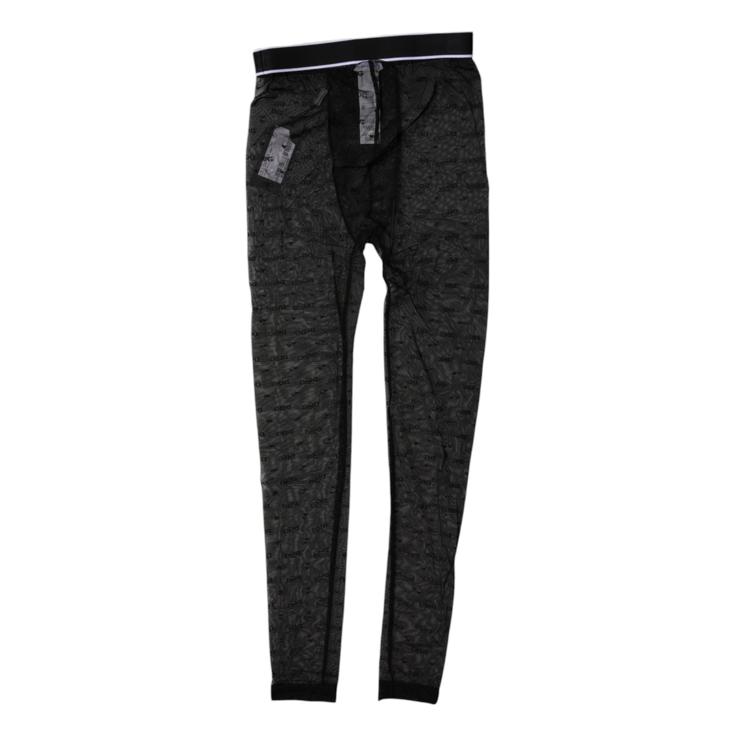 Black Logo Lace Lingerie Tight Pants Underwear