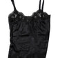 Black Lace Silk Blend Camisole Top Underwear