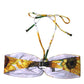 Multicolor Floral Halter Beachwear Bikini Top Swimwear