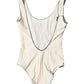 White Black Logo One Piece Beachwear Swimwear