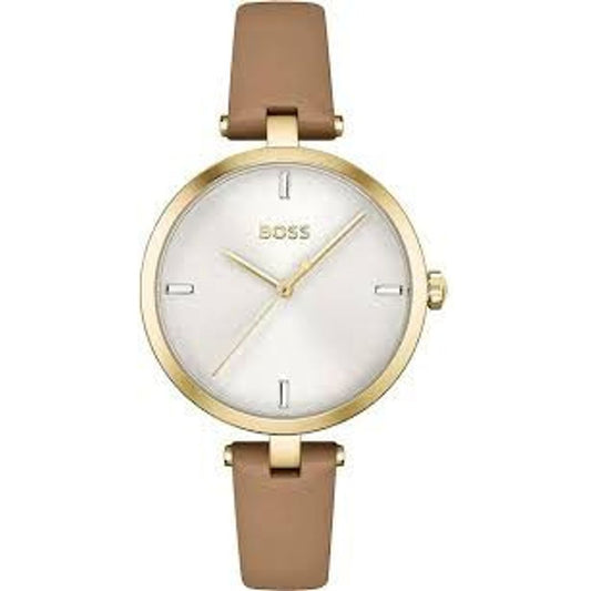 Beige Leather Watch