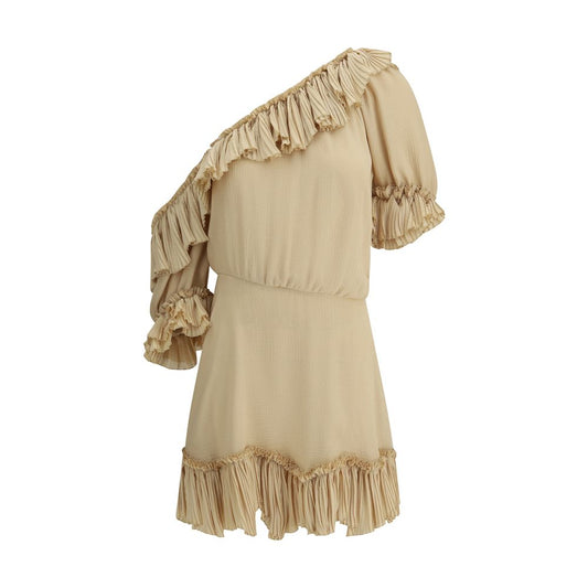 One-shoulder silk Dress