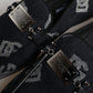 Black Logo Cotton Loafers Formal Dress Shoes
