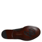 Black Embroidered Classic Leather Derby Dress Shoes