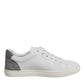 White Suede Leather Low Top Sneakers Shoes