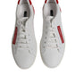 White Suede Leather Low Top Sneakers Shoes
