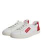 White Suede Leather Low Top Sneakers Shoes