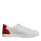 White Suede Leather Low Top Sneakers Shoes