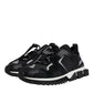 Black Mesh Sorrento Trekking Sneakers Shoes