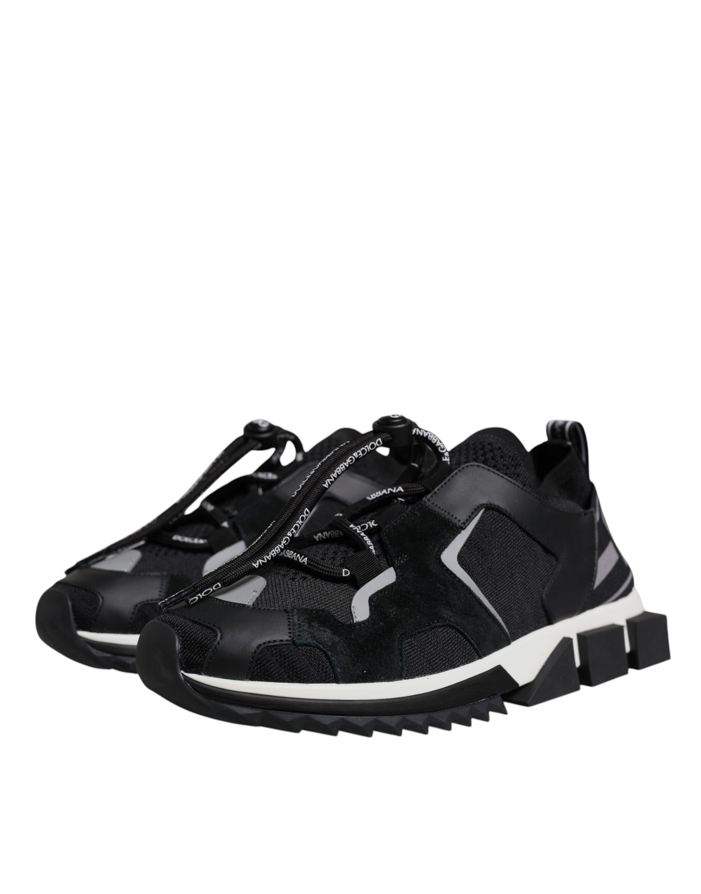 Black Mesh Sorrento Trekking Sneakers Shoes
