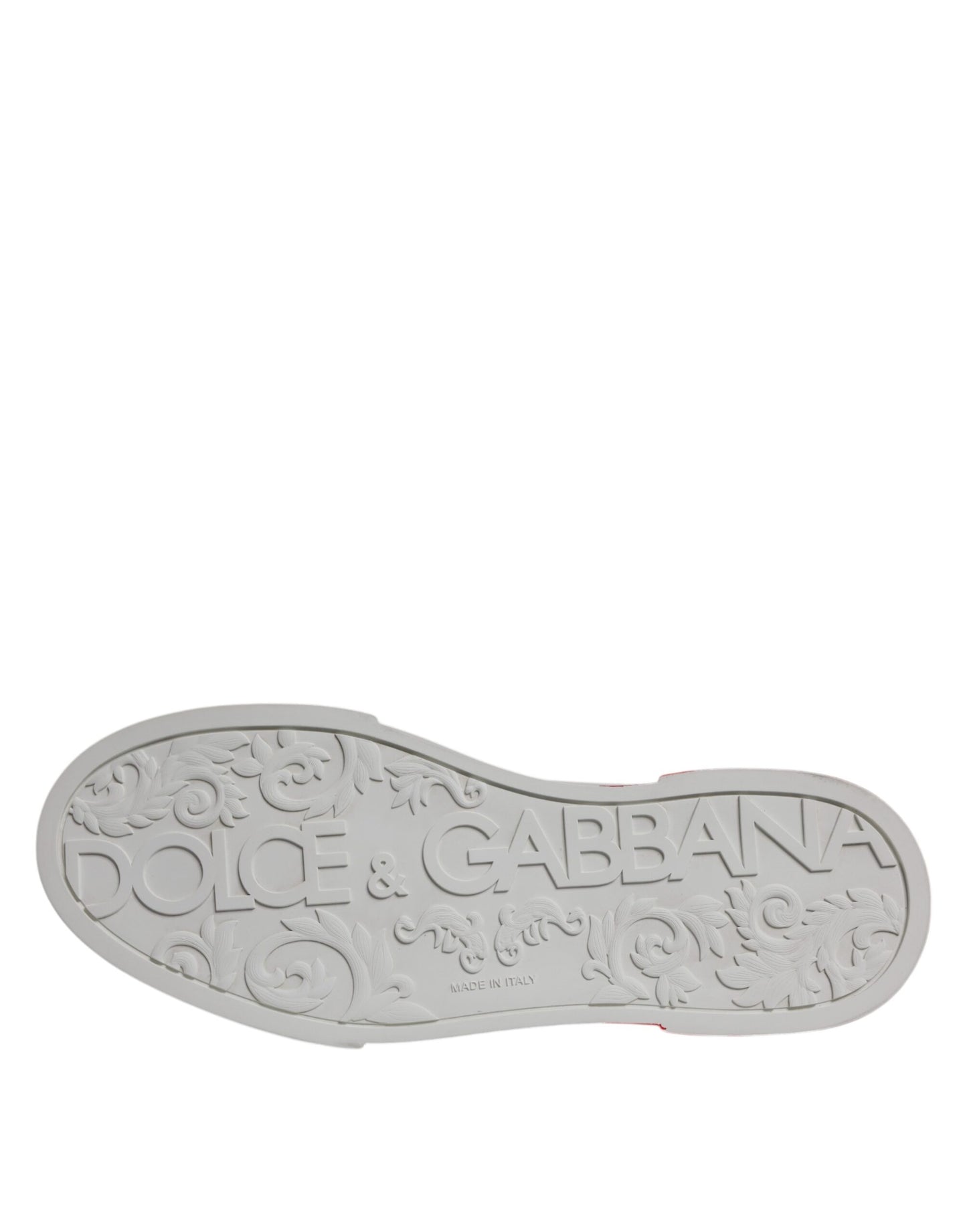 White Red Leather Logo Low Top Sneakers Shoes