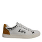 White Suede Leather Low Top Sneakers Shoes
