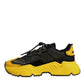 Yellow Black Daymaster Low Top Sneaker Shoes