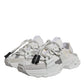 White Nylon Low Top Space Men Sneakers Shoes