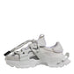 White Nylon Low Top Space Men Sneakers Shoes