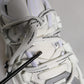 White Nylon Low Top Space Men Sneakers Shoes