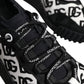 Black Logo Lace Up Low Top NS1 Sneakers Shoes