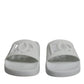 White Rubber Slides Sandals Beachwear Shoes
