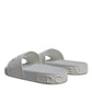 White Rubber Slides Sandals Beachwear Shoes