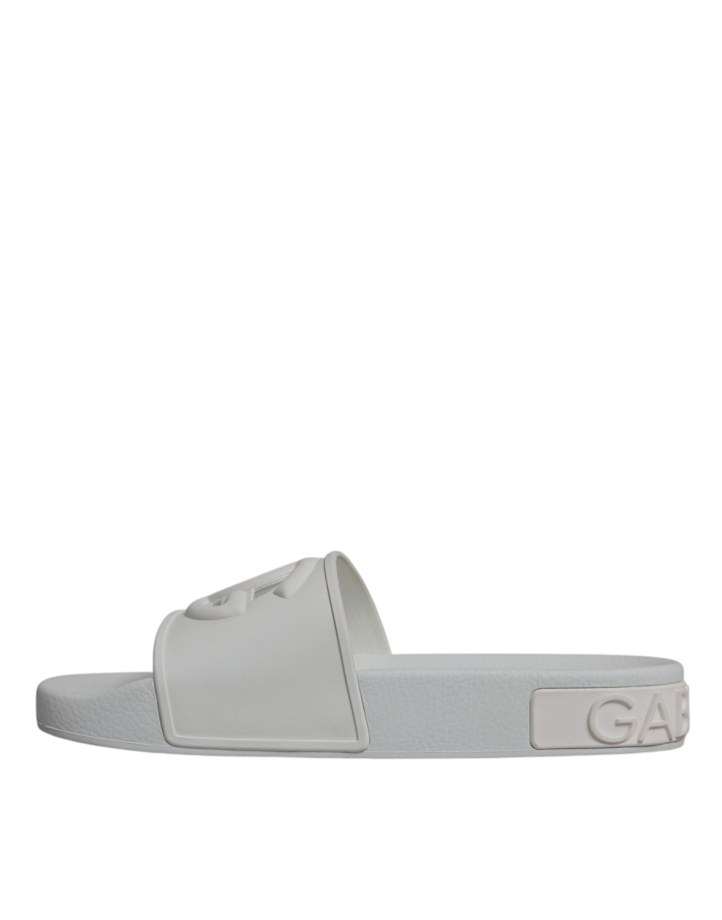 White Rubber Slides Sandals Beachwear Shoes
