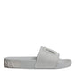 White Rubber Slides Sandals Beachwear Shoes
