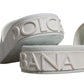White Rubber Slides Sandals Beachwear Shoes