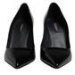 Black Patent Leather High Heels Pumps Shoes