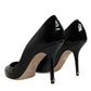 Black Patent Leather High Heels Pumps Shoes