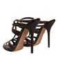 Bordeaux Ankle Strap Heels Sandals Shoes